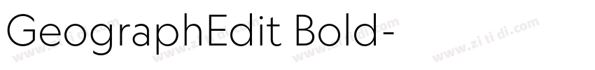 GeographEdit Bold字体转换 GeographEdit Bold字体转换